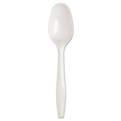 Picture of SmartStock Plastic Cutlery Refill, Teaspoon, 5.5", Series-B Mediumweight, White, 40/Pack, 24 Packs/CartonDXE-SSS21P