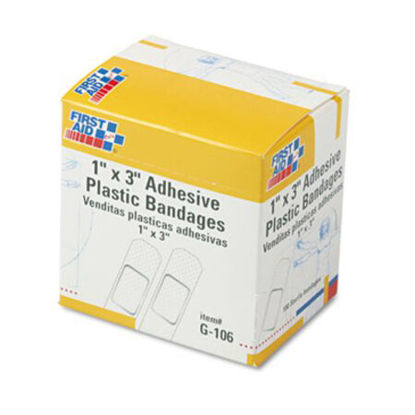 Picture of Plastic Adhesive Bandages, 1" x 3", 100/BoxFAO-G106