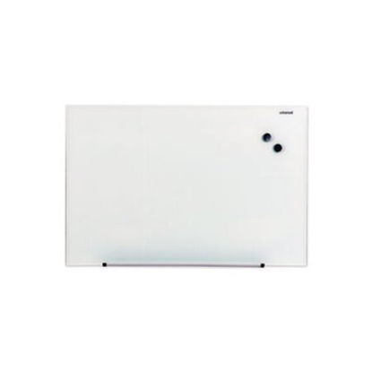 Picture of Frameless Magnetic Glass Marker Board, 36" x 24", WhiteUNV-43202