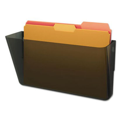 Picture of DocuPocket Stackable Wall Pocket, Letter, 13 x 7 x 4, SmokeDEF-73202