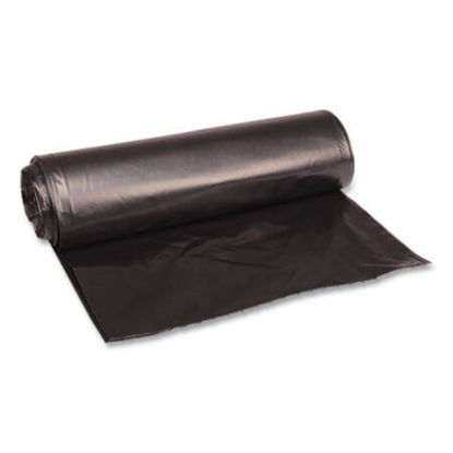Picture of Low Density Repro Can Liners, 33 gal, 1.6 mil, 33" x 39", Black, 10 Bags/Roll, 10 Rolls/CartonBWK-520