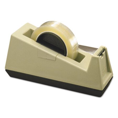 Picture of Heavy-Duty Weighted Desktop Tape Dispenser, 3" Core, Plastic, Putty/BrownMMM-C25