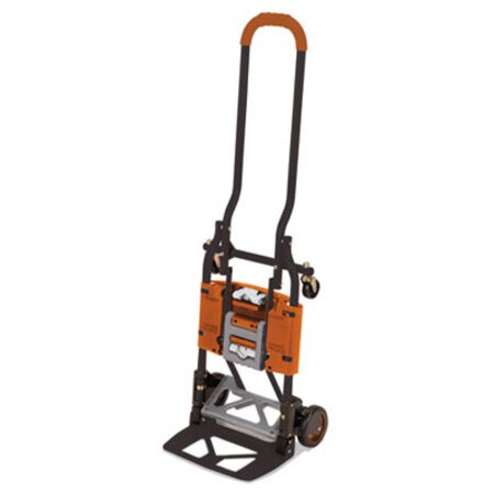 Picture of 2-in-1 Multi-Position Hand Truck and Cart, 16.63 x 12.75 x 49.25, Gray/OrangeCSC-12222BGO1E