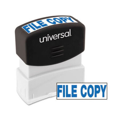 Picture of Message Stamp, FILE COPY, Pre-Inked One-Color, BlueUNV-10104