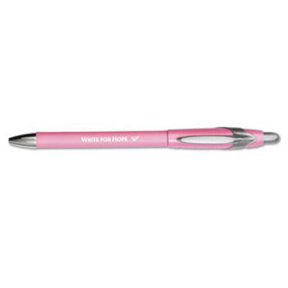 Picture of “Write for Hope%XE2%X80? Edition FlexGrip Elite Ballpoint Pen, Retractable, Medium 1 mm, Black Ink, Pink Barrel, DozenPAP-70672