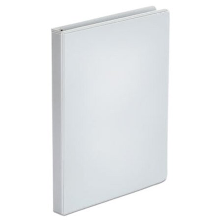 Picture of Economy Round Ring View Binder, 3 Rings, 0.5" Capacity, 11 x 8.5, White, 6/PackUNV-20952PK