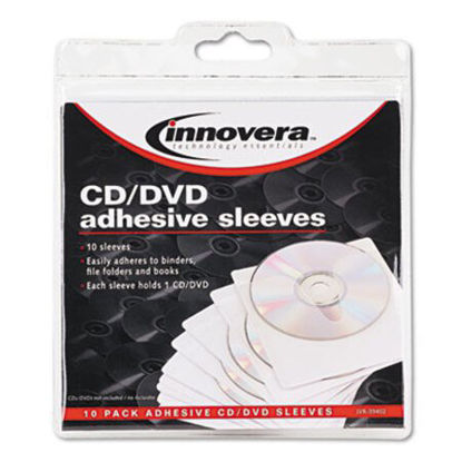 Picture of Self-Adhesive CD/DVD Sleeves, 10/PackIVR-39402