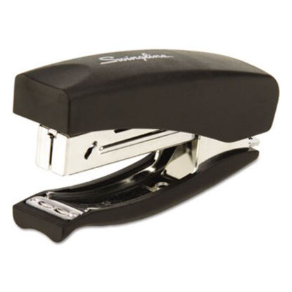 Picture of Soft Grip Half Strip Hand Stapler, 20-Sheet Capacity, BlackSWI-09901