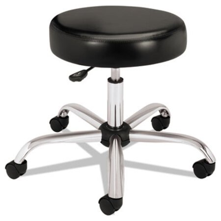 Picture of Adjustable Task/Lab Stool, Backless, Supports Up to 250 lb, 17.25" to 22" Seat Height, Black Seat, Steel BaseHON-MTS01EA11