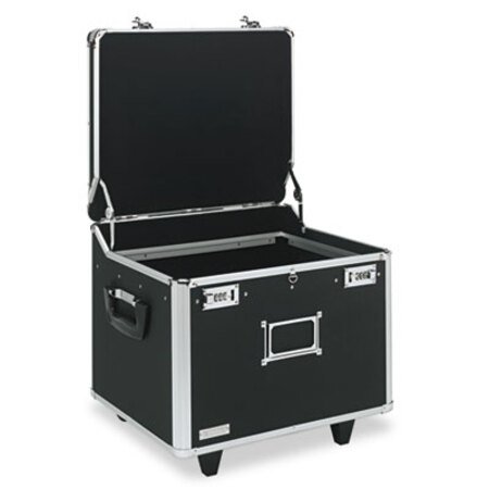 Picture of Locking Mobile File Chest, Letter/Legal Files, 17.5" x 15.5" x 14.5", Black/ChromeIDE-VZ01270