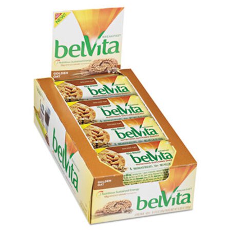 Picture of belVita Breakfast Biscuits, 1.76 oz Pack, Golden Oat, 64/CartonCDB-02946