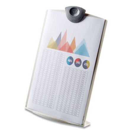 Picture of Copy Stand, Plastic, 75 Sheet Capacity, Platinum/CharcoalFEL-20000