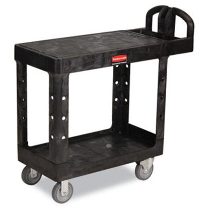 Picture of Flat Shelf Utility Cart, Two-Shelf, 19.19w x 37.88d x 33.33h, BlackRCP-450500BK