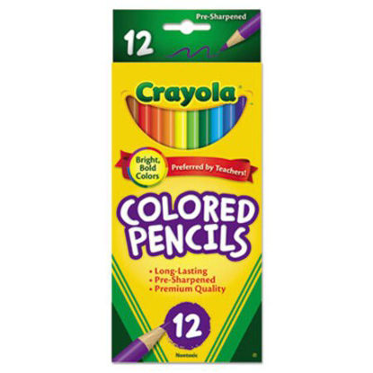 Picture of Long-Length Colored Pencil Set, 3.3 mm, 2B (#1), Assorted Lead/Barrel Colors, DozenCYO-684012