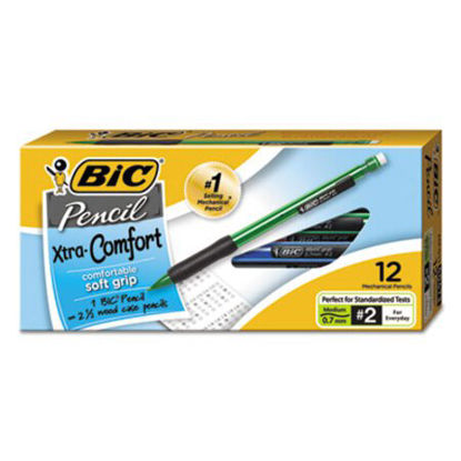 Picture of Xtra-Comfort Mechanical Pencil, 0.7 mm, HB (#2.5), Black Lead, Assorted Barrel Colors, DozenBIC-MPG11