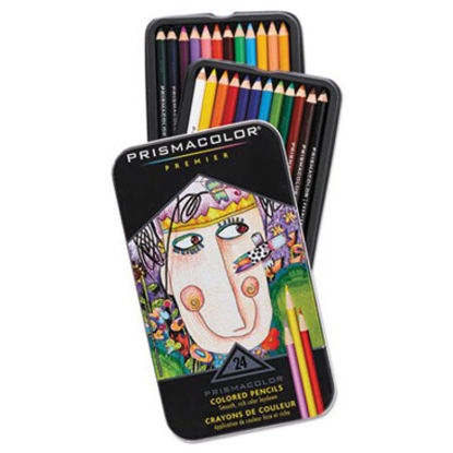 Picture of Premier Colored Pencil, 3 mm, 2B (#1), Assorted Lead/Barrel Colors, 24/PackSAN-3597THT