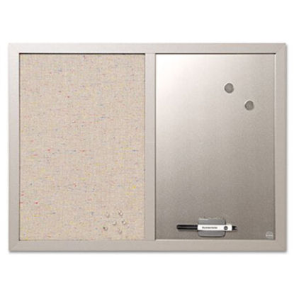 Picture of Combo Bulletin Board, Bulletin/Dry Erase, 24X18, Gray FrameBVC-MX04331608