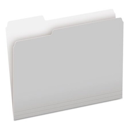 Picture of Colored File Folders, 1/3-Cut Tabs, Letter Size, Gray/Light Gray, 100/BoxPFX-15213GRA