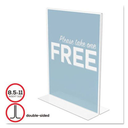 Picture of Classic Image Double-Sided Sign Holder, 8 1/2 x 11 Insert, ClearDEF-69201