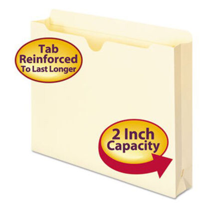 Picture of Manila File Jackets, 2-Ply Straight Tab, Letter Size, Manila, 50/BoxSMD-75560