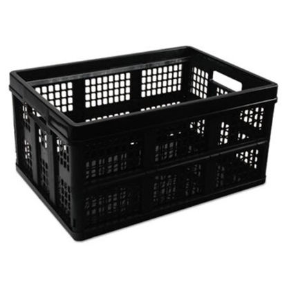 Picture of Filing/Storage Tote, Letter Files, 20.13" x 14.63" x 10.75", BlackUNV-40015