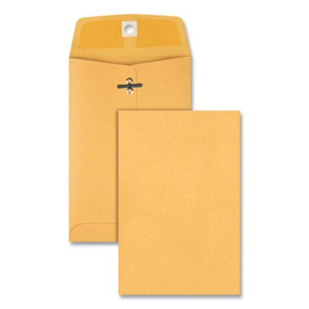 Picture of Clasp Envelope, #35, Squar Flap, Clasp/Gummed Closure, 5 x 7.5, Brown Kraft, 100/BoxQUA-37835