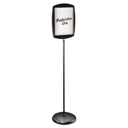 Picture of Floor Stand Sign Holder, Rectangle, 15x11 sign, 66"H, Black FrameBVC-SIG07060101