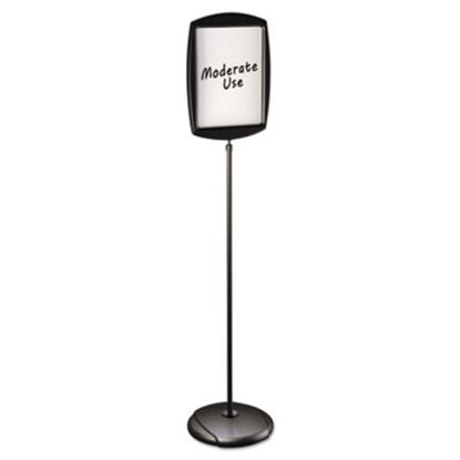 Picture of Floor Stand Sign Holder, Rectangle, 15x11 sign, 66"H, Black FrameBVC-SIG07060101