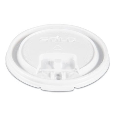 Picture of Lift Back and Lock Tab Cup Lids, Fits 8 oz Cups, White, 100/Sleeve, 10 Sleeves/CartonSCC-LB3081