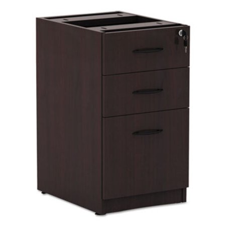 Picture of Alera Valencia Series Full Pedestal File, Left or Right, 3-Drawers: Box/Box/File, Mahogany, 15.63" x 20.5" x 28.5"ALE-VA532822MY