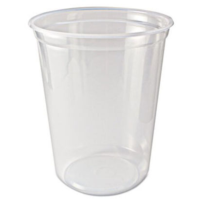 Picture of Microwavable Deli Containers, 32 oz, 4.6" Diameter x 5.6"h, Clear, 500/CartonFAB-PK32TC