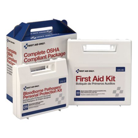 Picture of First Aid Kit for 50 People, 229-Pieces, ANSI/OSHA Compliant, Plastic CaseFAO-228CP