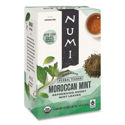 Picture of Organic Teas and Teasans, 1.4 oz, Moroccan Mint, 18/BoxNUM-10104