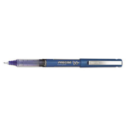 Picture of Precise V7 Roller Ball Pen, Stick, Fine 0.7 mm, Blue Ink, Blue Barrel, DozenPIL-35349