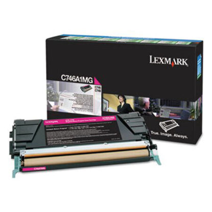 Picture of C746A1MG Return Program Toner, 7,000 Page-Yield, MagentaLEX-C746A1MG