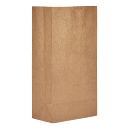 Picture of Grocery Paper Bags, 50 lbs Capacity, #5, 5.25"w x 3.44"d x 10.94"h, Kraft, 500 BagsBAG-GX5500