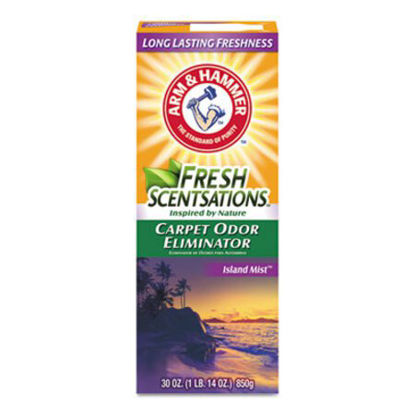 Picture of Fresh Scentsations Carpet Odor Eliminator, Island Mist, 30 oz Box, 6/CartonCDC-3320011535