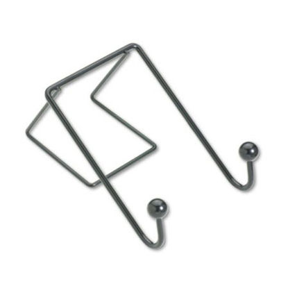 Picture of Partition Additions Wire Double-Garment Hook, 4 x 6, BlackFEL-75510