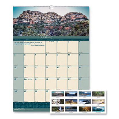 Picture of Recycled Landscapes Monthly Wall Calendar, 12 x 16.5, 2022HOD-362