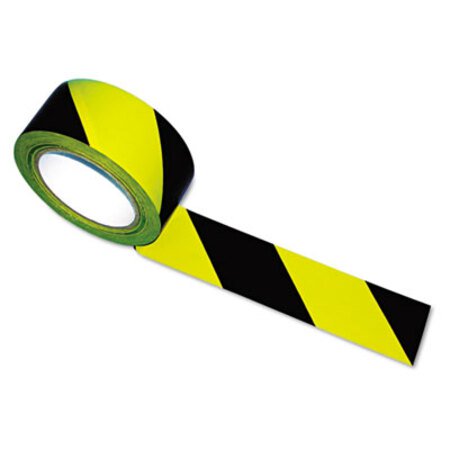 Picture of Hazard Marking Aisle Tape, 2" x 108 ft, Black/YellowTCO-14711