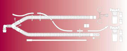 Picture of Anesthesia Transport Circuit Corrugated Tube 72 Inch Tube Dual Limb Adult Without Bag Single Patient Use1617