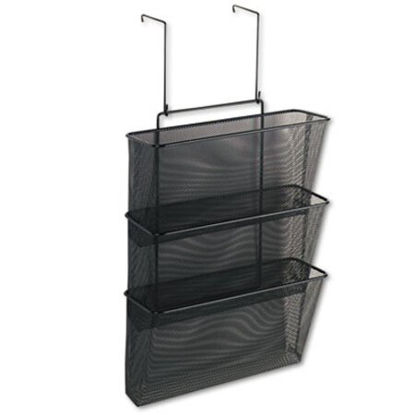 Picture of Mesh Partition Additions Three-File Pocket Organizer, 12.63 x 16.75, BlackFEL-75901
