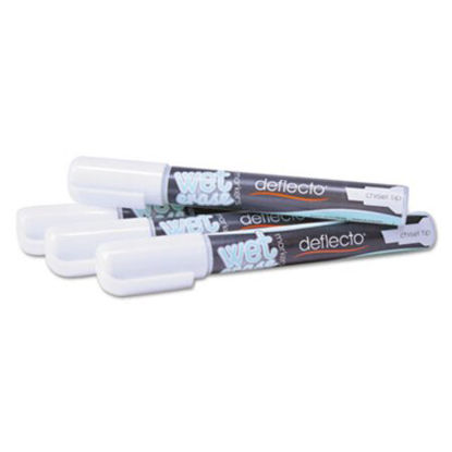 Picture of Wet Erase Markers, Medium Chisel Tip, White, 4/PackDEF-SMA510V4WT