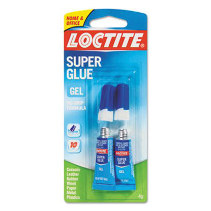 Picture of Super Glue Gel Tubes, 0.07 oz, Dries Clear, 2/PackLOC-1255800