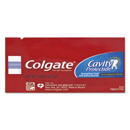Picture of Cavity Protection Toothpaste, Regular Flavor, 0.15 oz Sachet, 1,000/CartonCPC-50130