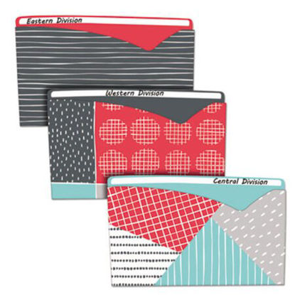 Picture of Write-On Fashion Poly File Jackets, Straight Tab, Letter Size, Assorted Colors, 6/PackCLI-63540