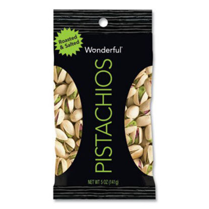 Picture of Wonderful Pistachios, Dry Roasted and Salted, 5 oz, 8/BoxPAM-072142WTV