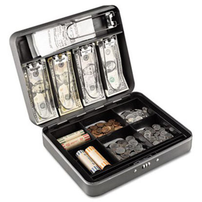 Picture of Cash Box w/Combination Lock, CharcoalMMF-2216190G2