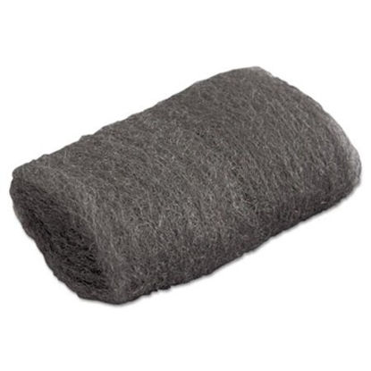 Picture of Industrial-Quality Steel Wool Hand Pads, #00 Very Fine, Steel Gray, 16 Pads/Sleeve, 12/Sleeves/CartonGMA-117002