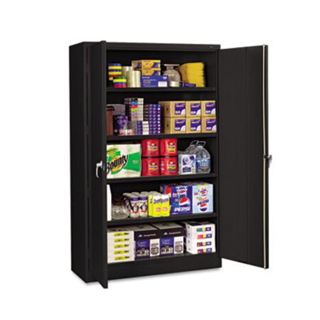 Picture of Assembled Jumbo Steel Storage Cabinet, 48w x 24d x 78h, BlackTNN-J2478SUBK